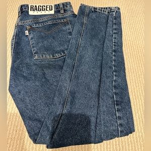 Dark wash RAGGED jeans